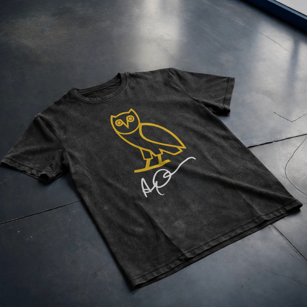 Drake OVO Owl Embroidered T-Shirt – Premium Oversized Hip-Hop Streetwear Tee