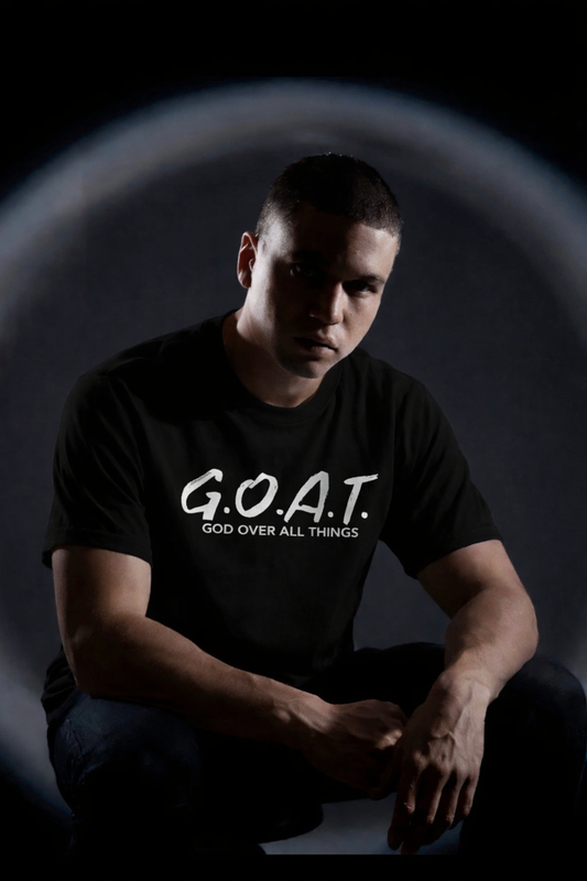 G.O.A.T. T-Shirt – God Over All Things | Christian Streetwear | Faith-Based T-Shirt