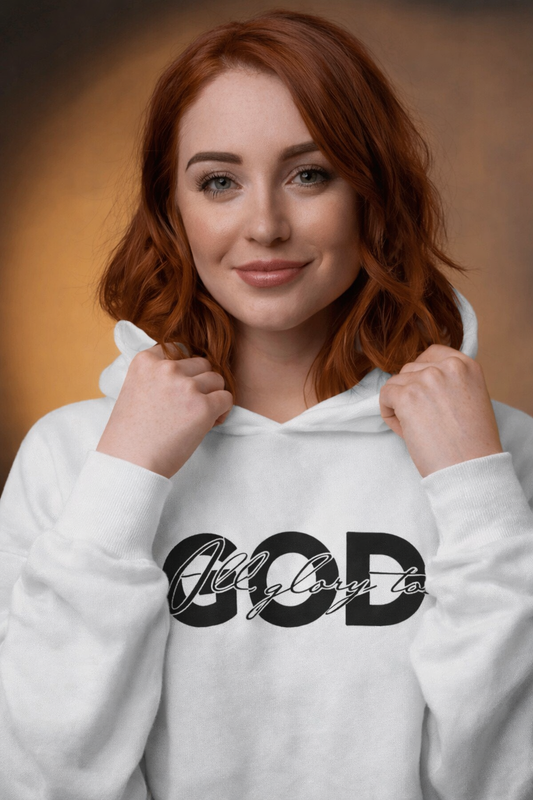 All Glory to God Hoodie | Christian Faith Hoodie | Inspirational Bible Verse Sweatshirt
