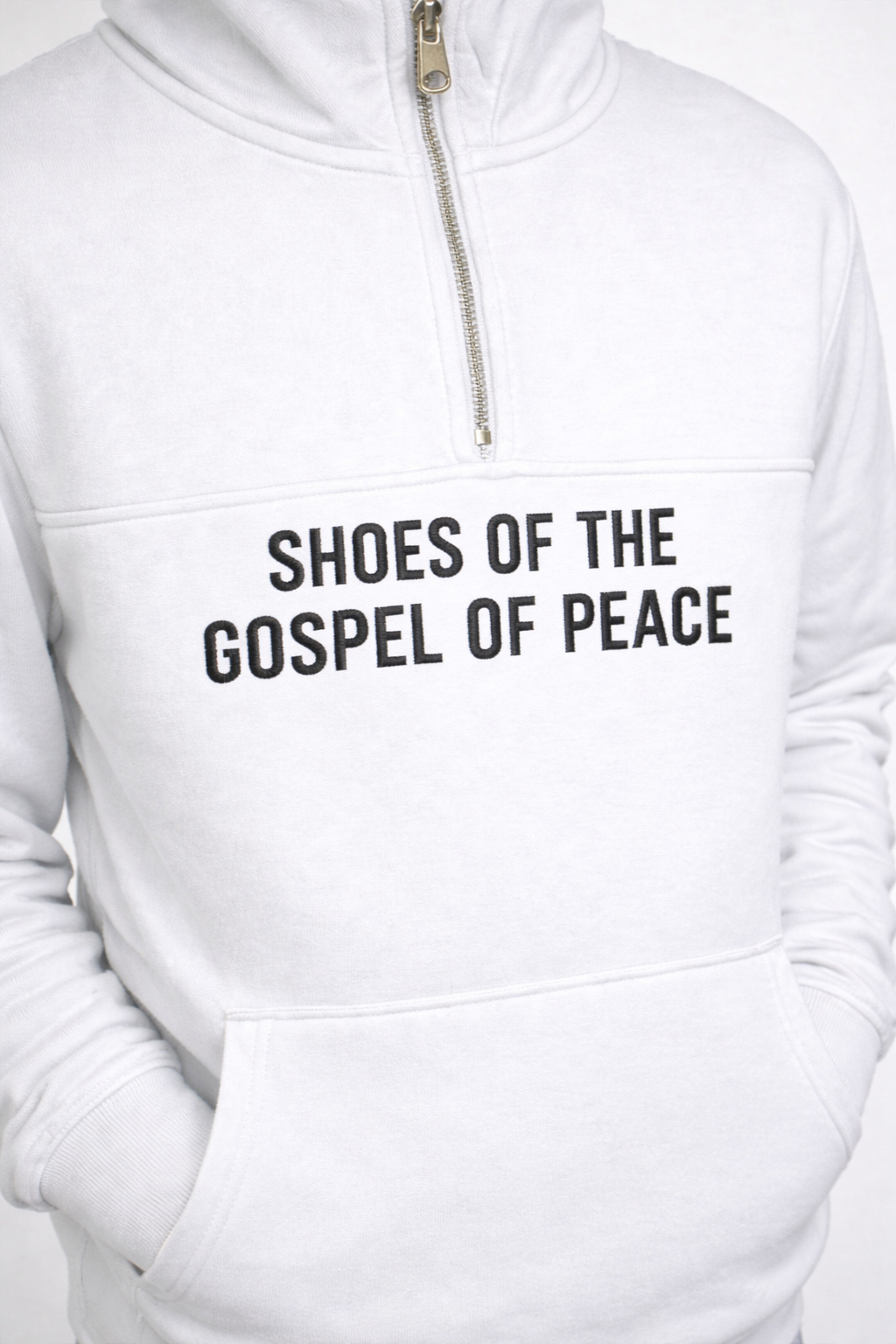 Armor of God QuarterZip -Shoes of the Gospel of Peace