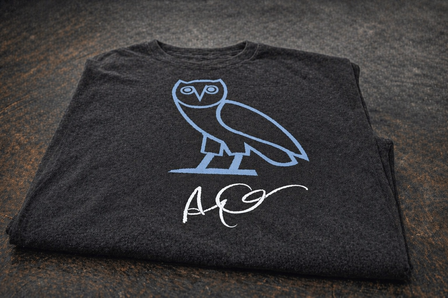 Iced Drake OVO Owl Embroidered T-Shirt – Premium Oversized Hip-Hop Streetwear Tee