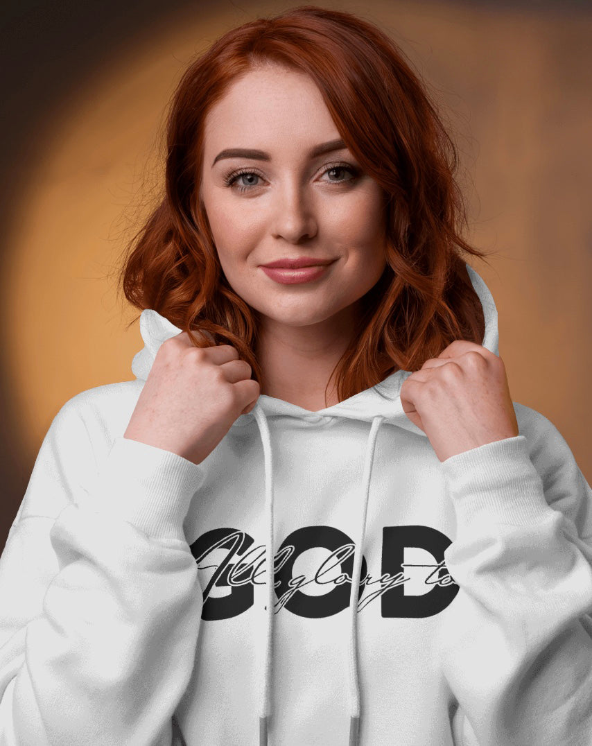 All Glory to God Hoodie | Christian Faith Hoodie | Inspirational Bible Verse Sweatshirt